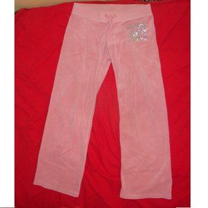 Juicy Couture Velour Track Pant - Pink Size P XS